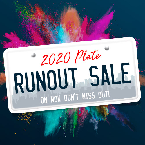 2020 Plate Runout Sale